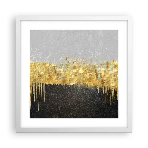 Plakat w białej ramie - W głąb i ku górze - 40x40 cm