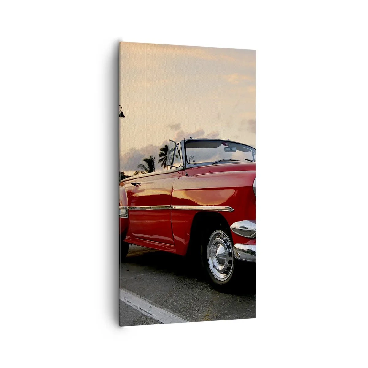 Obraz na płótnie - Czerwony żar tropików - 65x120 cm