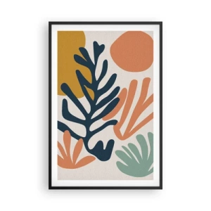 Plakat w czarnej ramie - Koralowe morza - 61x91 cm