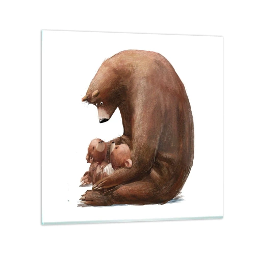 Obraz na szkle - Słodkich snów, dzieciaki - 30x30 cm