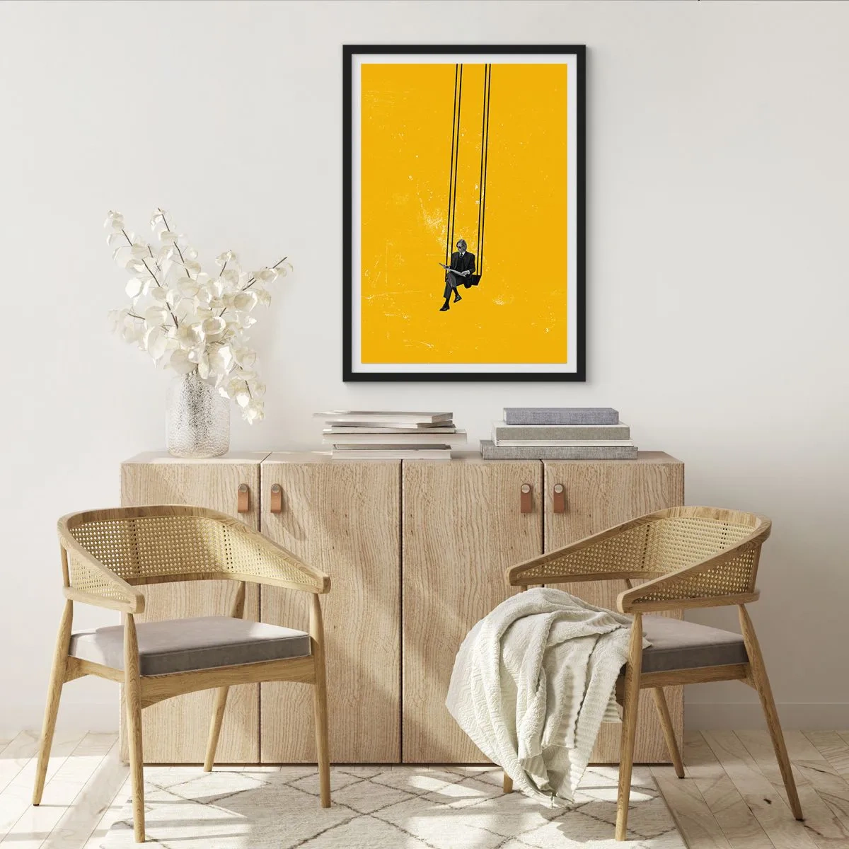 Plakat w czarnej ramie - Dzień jak co dzień - 70x100 cm