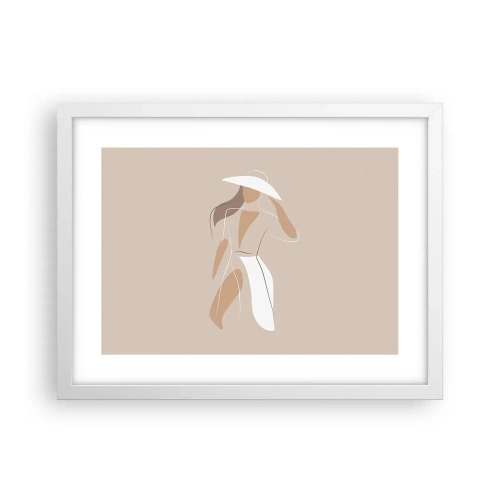 Plakat w białej ramie - Moda to zabawa - 40x30 cm