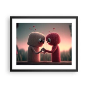 Plakat w czarnej ramie - Każdemu wolno kochać - 50x40 cm
