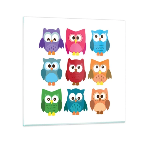 Obraz na szkle - Różnić można się zabawnie - 40x40 cm