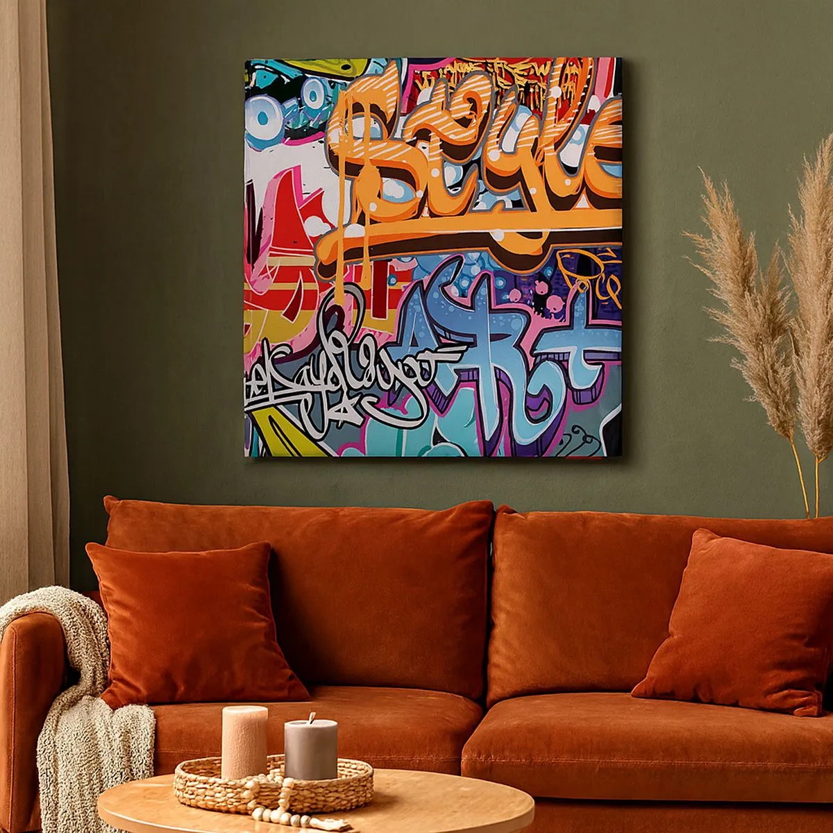 Obraz na płótnie - Murale, murale, murale… - 30x30 cm