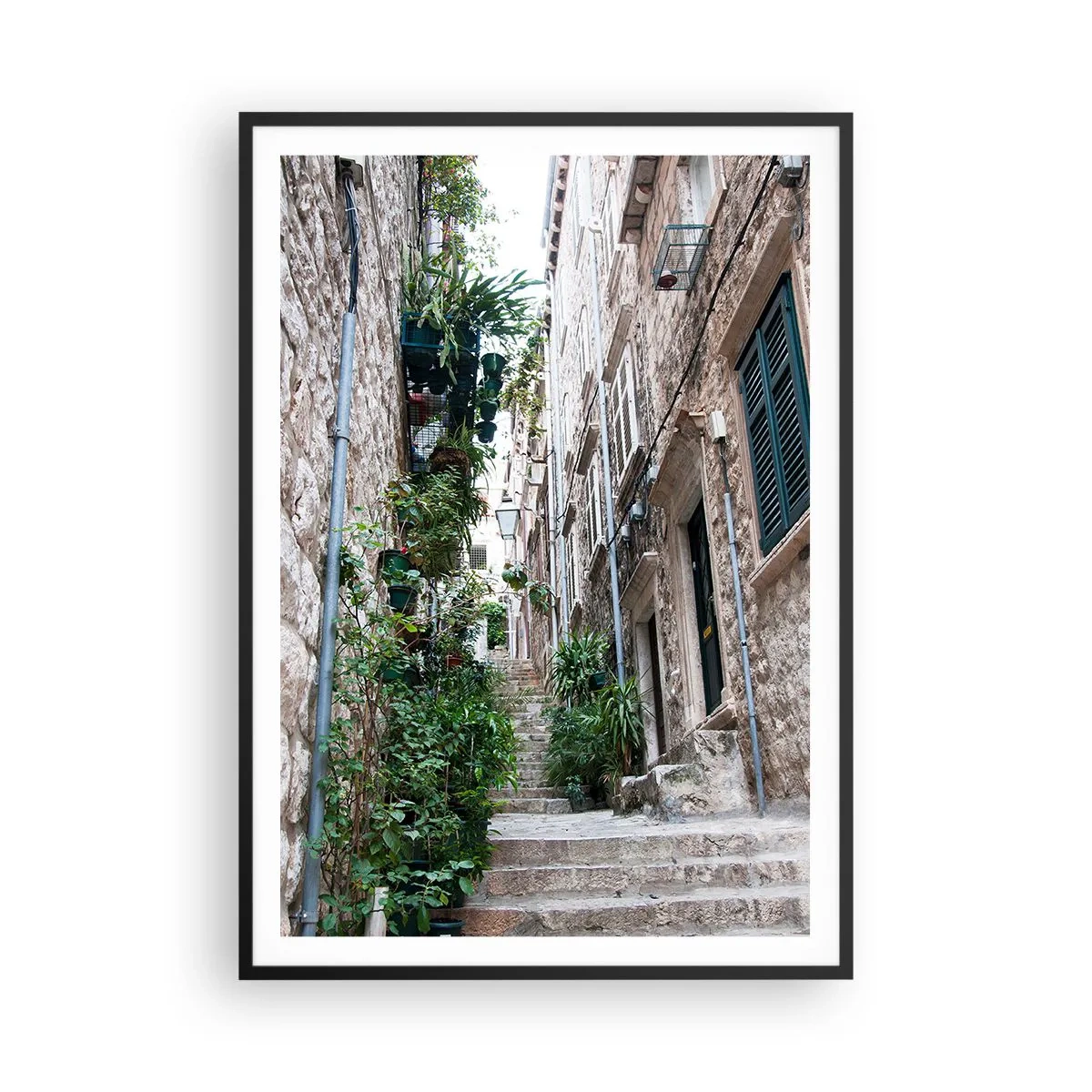 Plakat w czarnej ramie - Starego miasta czar - 70x100 cm