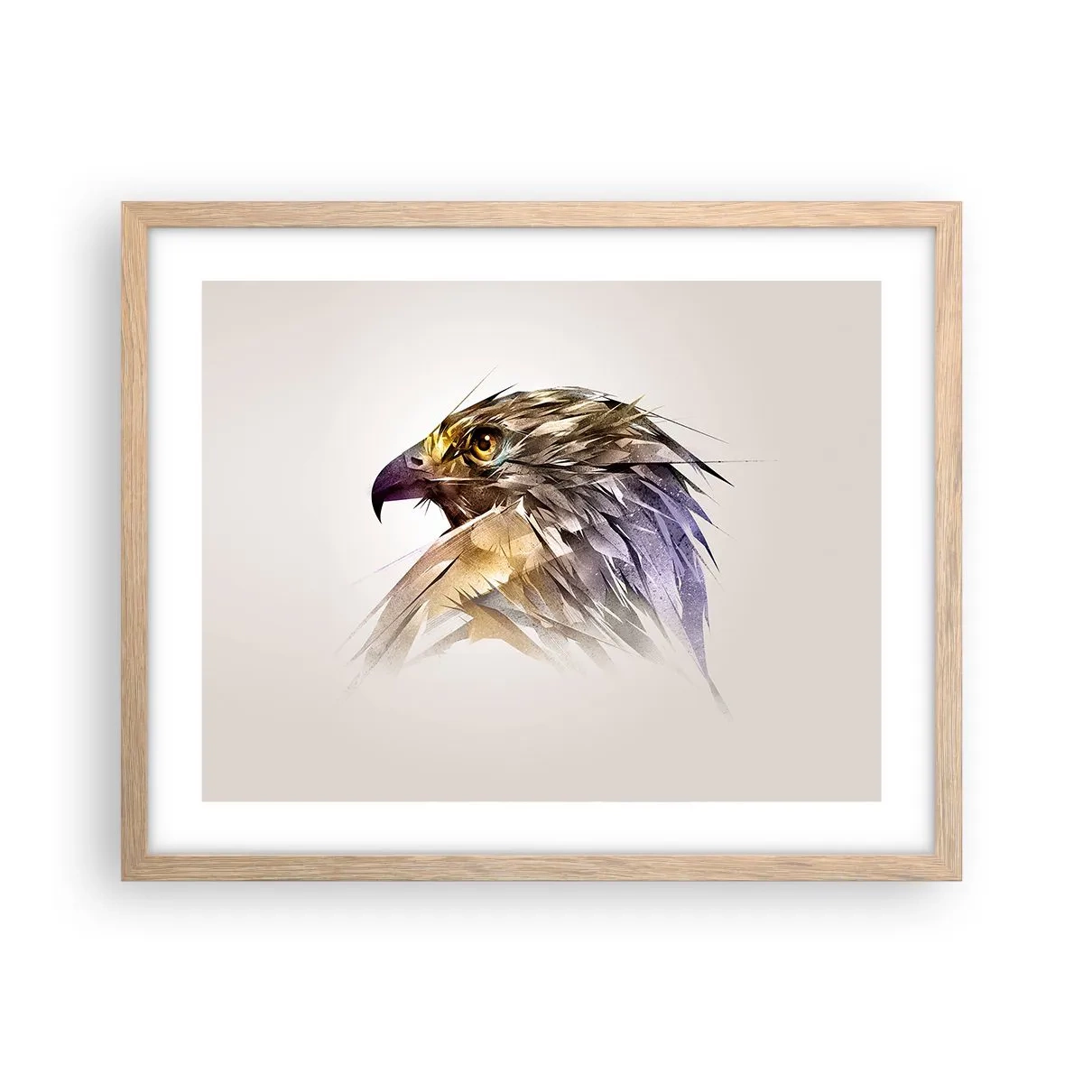 Plakat w ramie jasny dąb - Portret wojownika - 50x40 cm