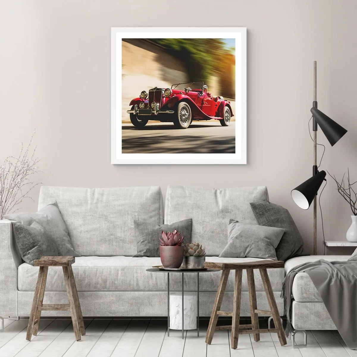 Plakat w białej ramie - Piękniejszy niż Nike z Samotraki - 30x30 cm