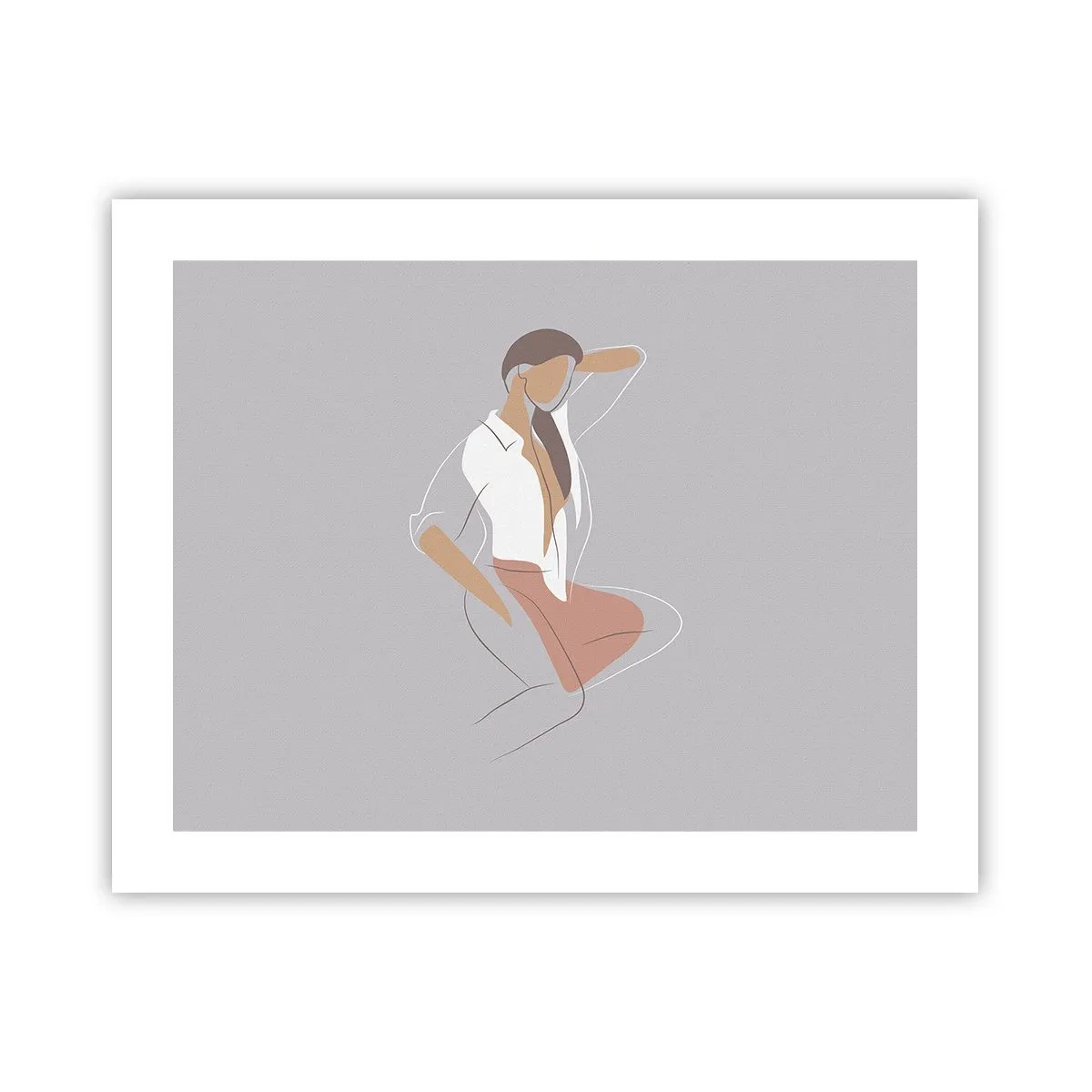 Plakat - Zarys wdzięku - 50x40 cm