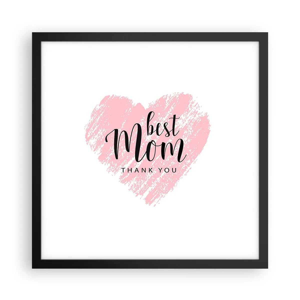 Plakat w czarnej ramie - Zawsze odpowiedni moment - 40x40 cm