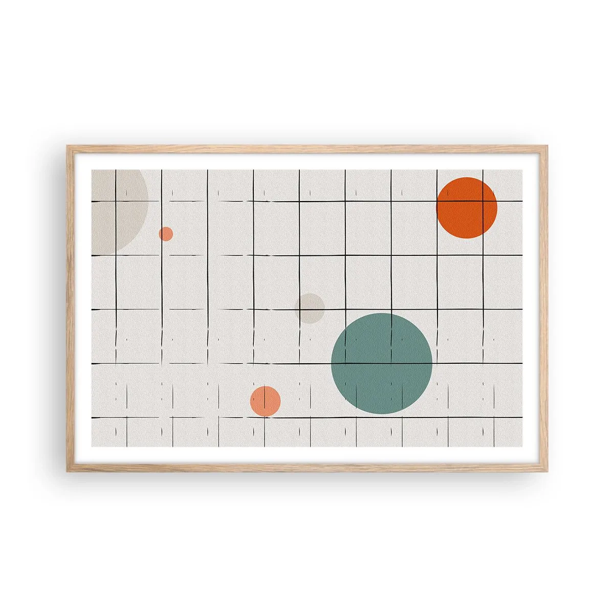 Plakat w ramie jasny dąb - Uwięzione. My czy one? - 91x61 cm