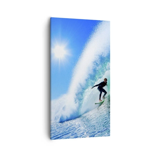 Obraz na płótnie - Przez wielki błękit - 55x100 cm