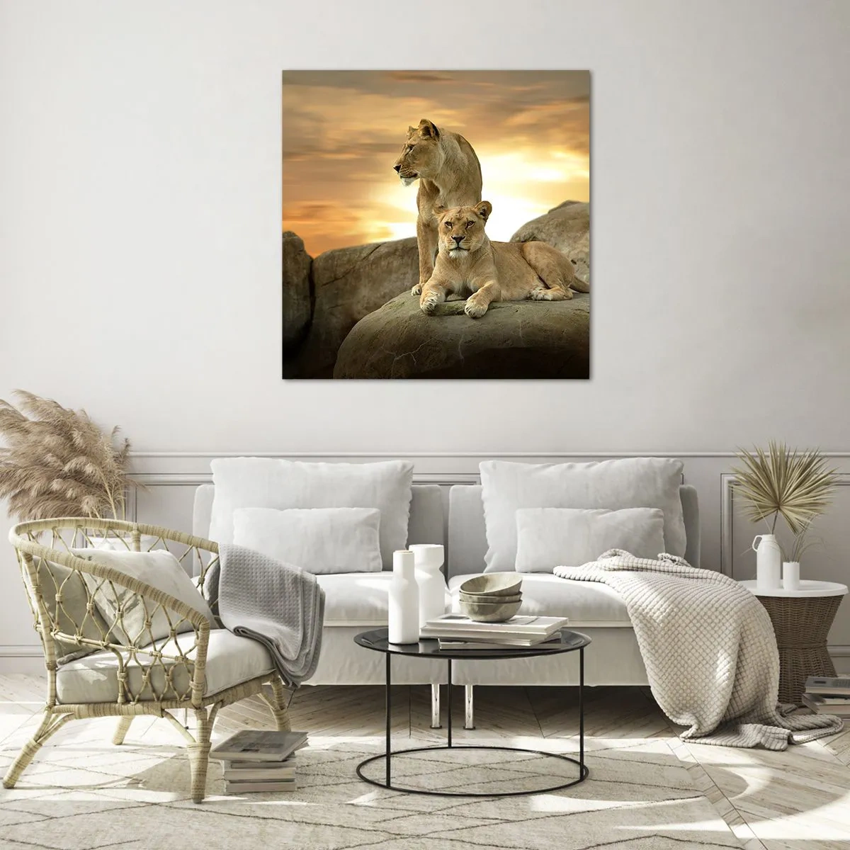 Obraz na szkle - Królewski majestat - 70x70 cm