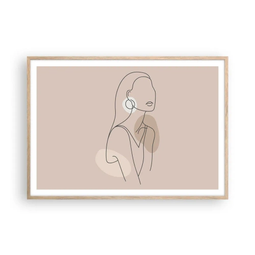 Plakat w ramie jasny dąb - Ikona dziewczęcości - 100x70 cm