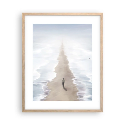 Plakat w ramie jasny dąb - Jasna przyszłość - 40x50 cm