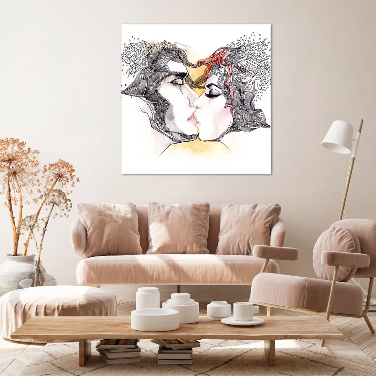 Obraz na płótnie - Świat nie istnieje - 50x50 cm