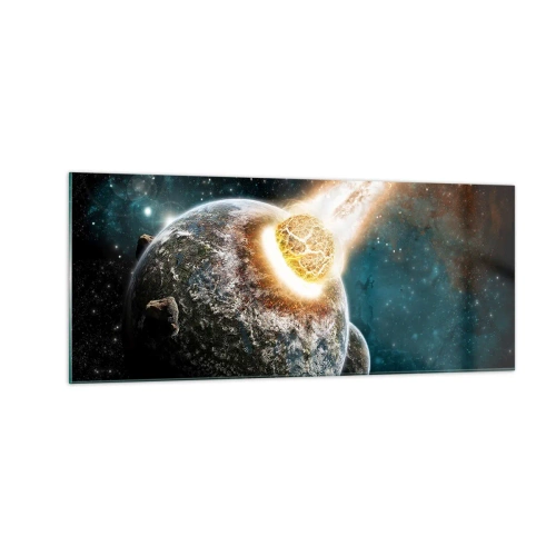 Obraz na szkle - Zagłada czy narodziny? - 100x40 cm