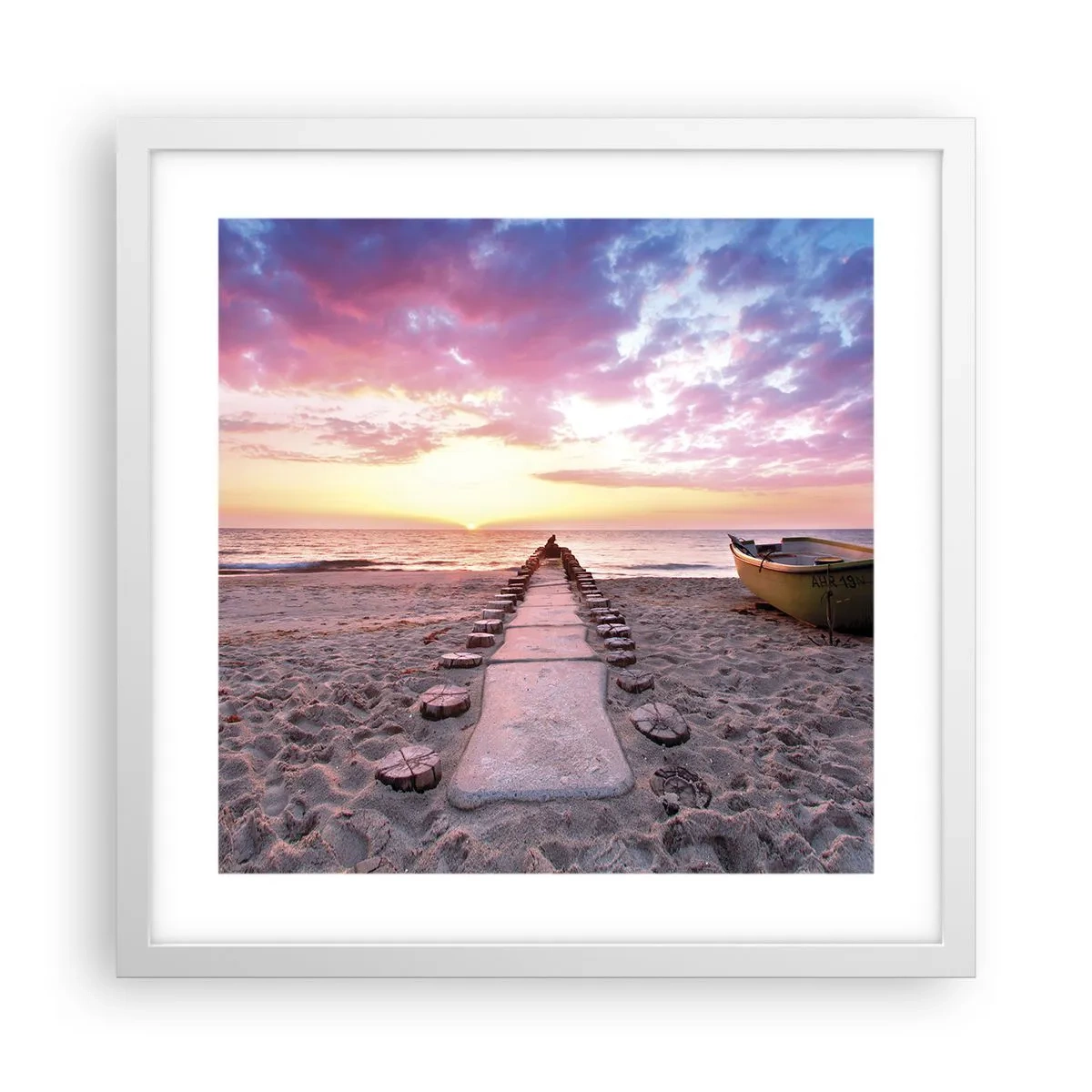 Plakat w białej ramie - Chwila głębokiego przeżycia - 40x40 cm