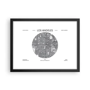 Plakat w czarnej ramie - Anatomia Los Angeles - 40x30 cm
