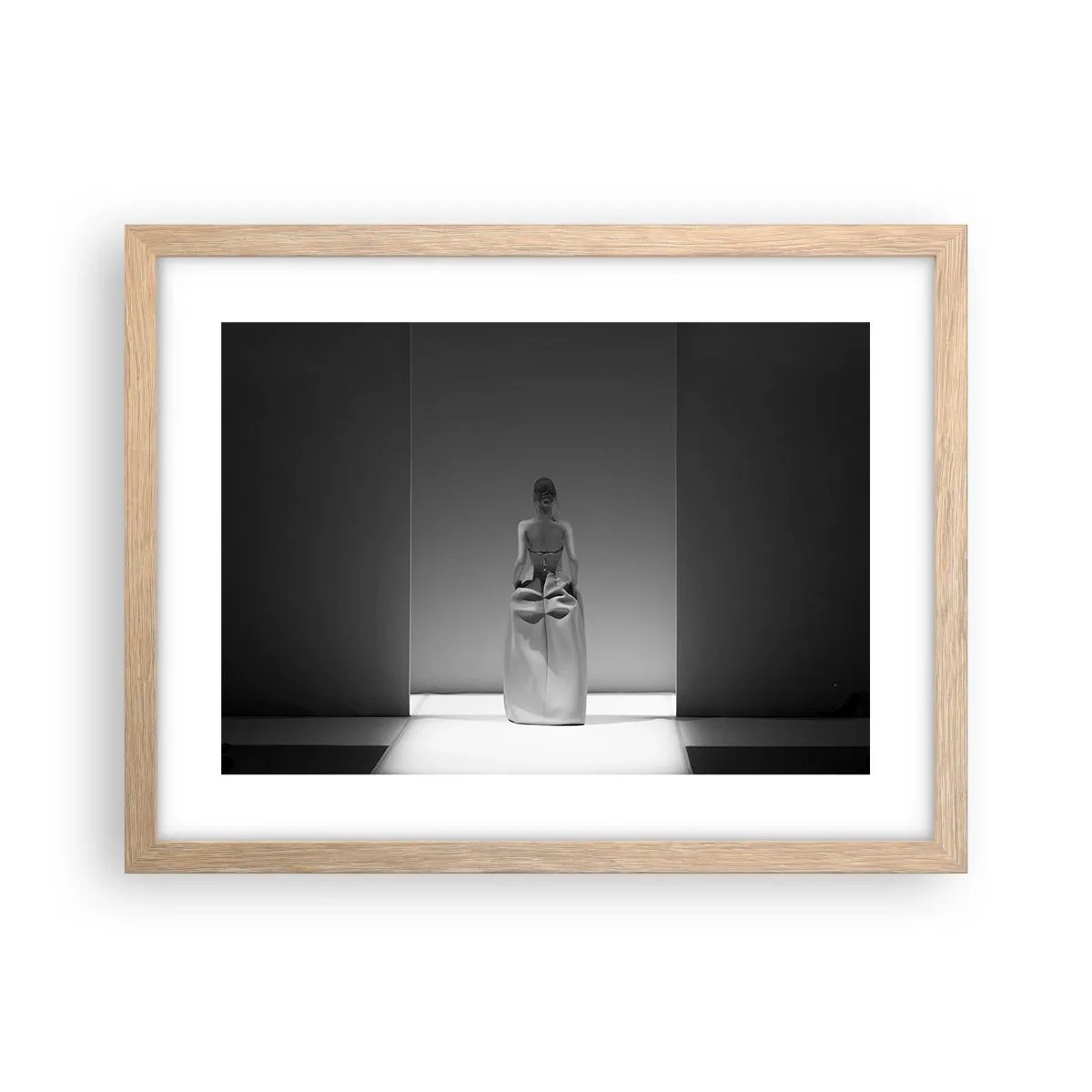 Plakat w ramie jasny dąb - Wyrafinowana prostota - 40x30 cm