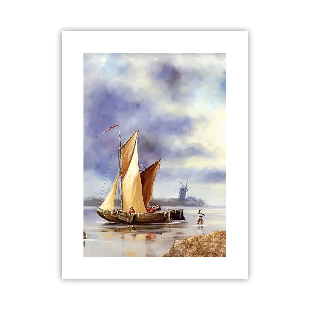 Plakat - Powrót żeglarzy - 30x40 cm