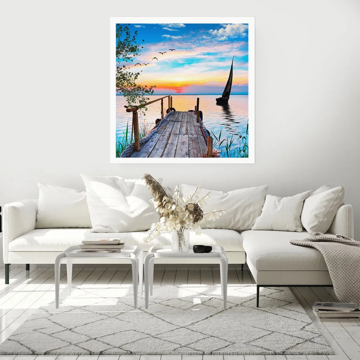 Plakat - Dobry wieczór - 60x60 cm