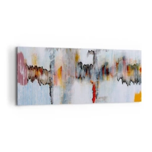 Obraz na płótnie - Patykiem na wodzie - 100x40 cm