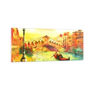 Obraz na szkle - Pielgrzymka zakochanych - 100x40 cm