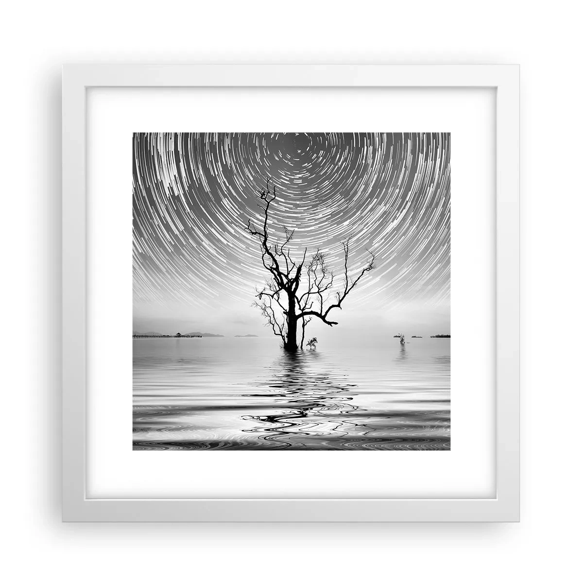 Plakat w białej ramie - Symfonia natury - 30x30 cm