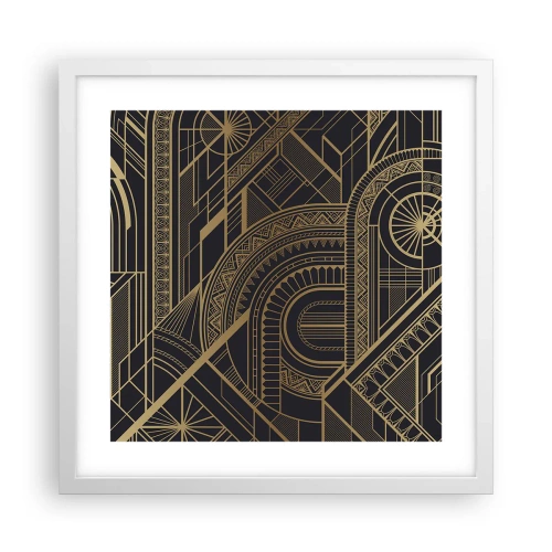Plakat w białej ramie - Koncepty, idee, plany - 40x40 cm