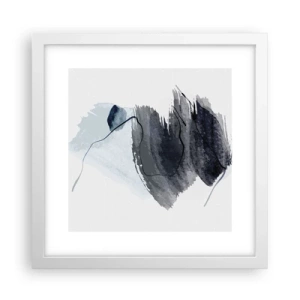 Plakat w białej ramie - Intensywność i ruch - 30x30 cm