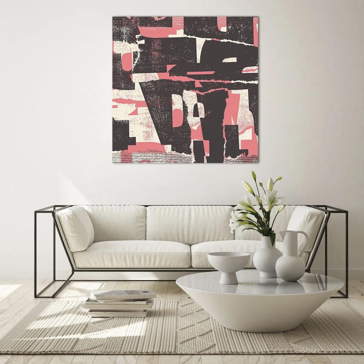 Obraz na szkle - Cały ten zgiełk - 60x60 cm