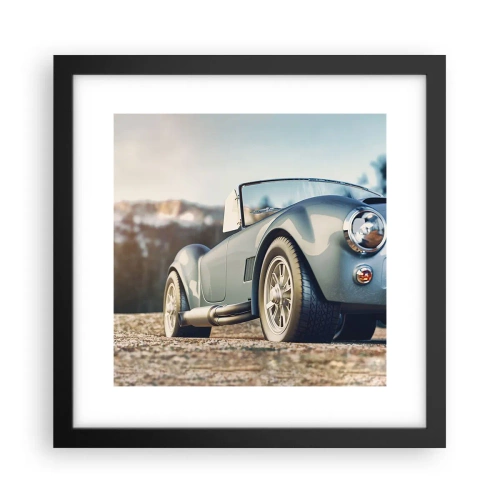 Plakat w czarnej ramie - Bo liczy się styl - 30x30 cm