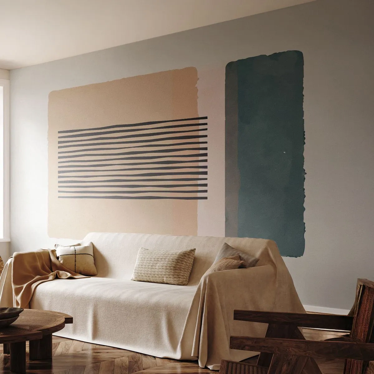 Fototapeta Premium Canvas - Wszystko w porządku - Abstrakcja, Grafika, Minimalizm - 300x210 cm