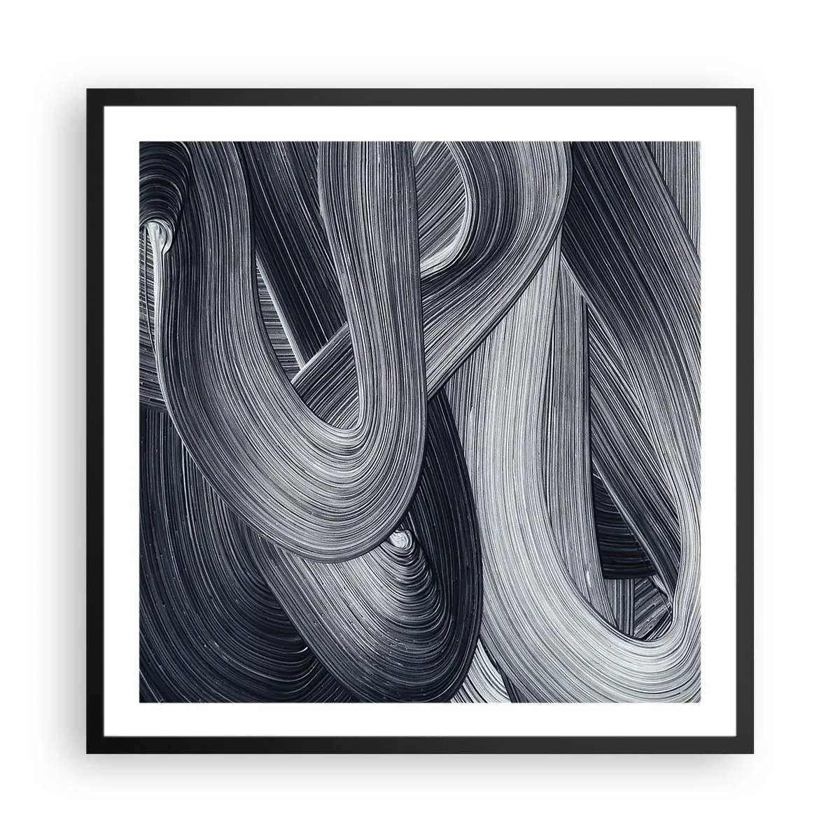 Plakat w czarnej ramie - Płynność rzeczywistości - 60x60 cm