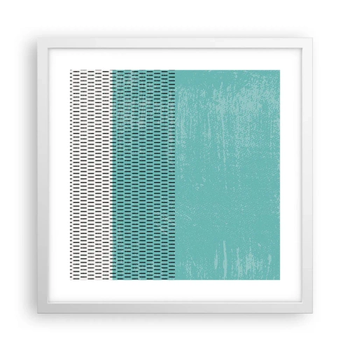 Plakat w białej ramie - Kompozycja zrównoważona - 40x40 cm