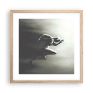 Plakat w ramie jasny dąb - Niepowstrzymany - 40x40 cm