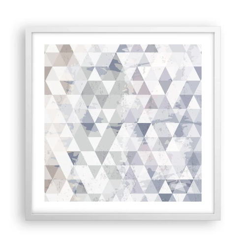 Plakat w białej ramie - W rytmie na trzy - 50x50 cm