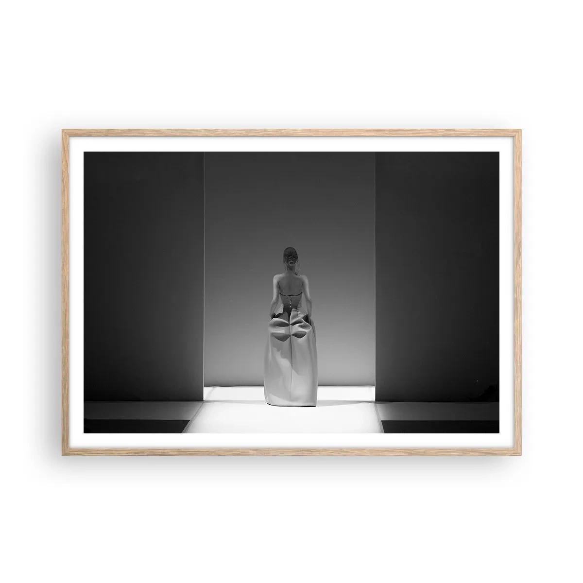 Plakat w ramie jasny dąb - Wyrafinowana prostota - 100x70 cm