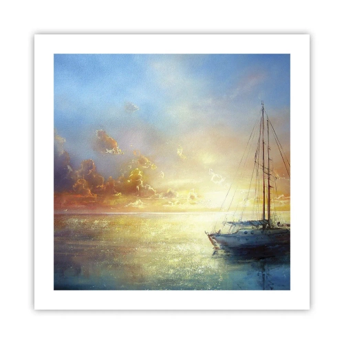 Plakat - W złotej zatoce - 50x50 cm