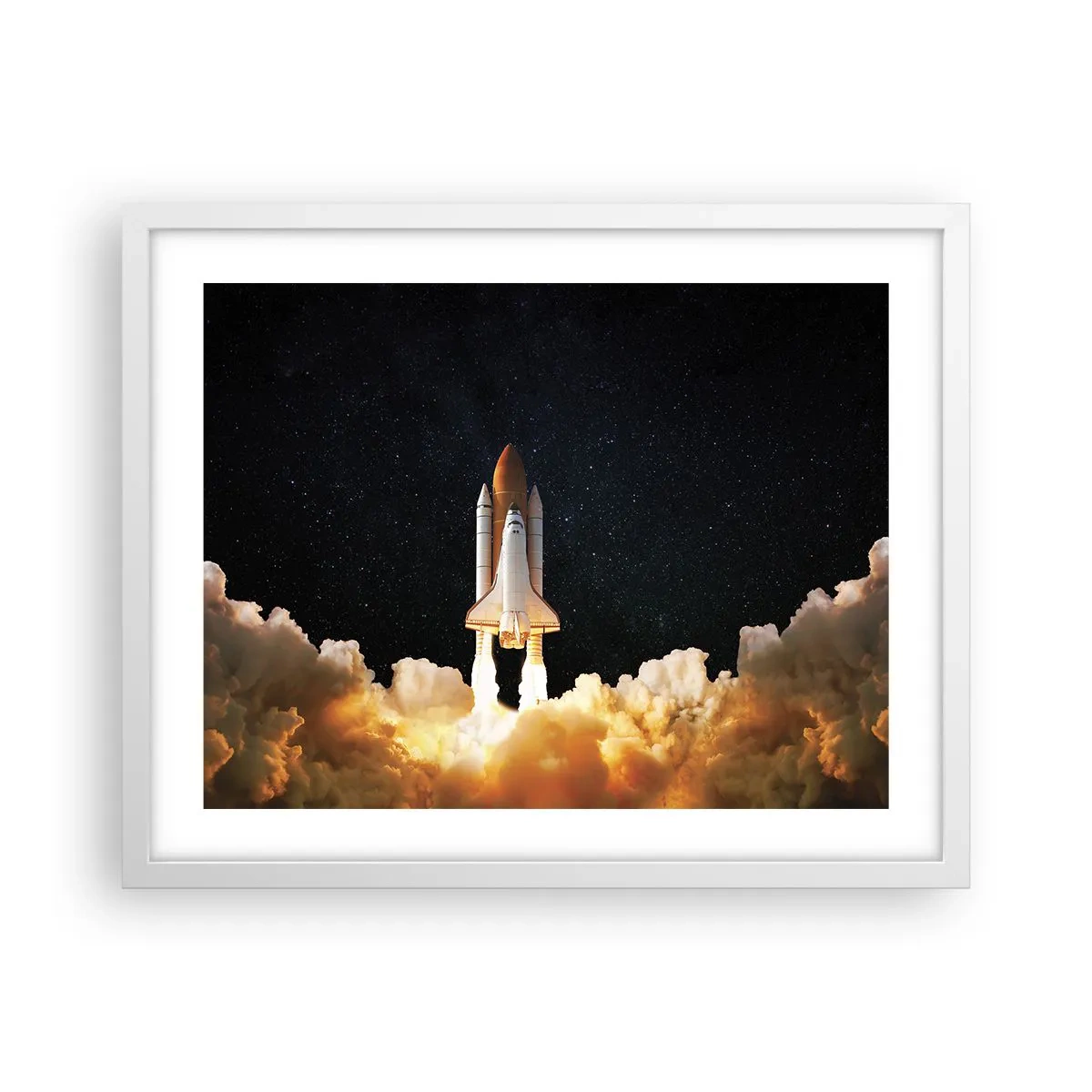 Plakat w białej ramie - Ad astra! - 50x40 cm