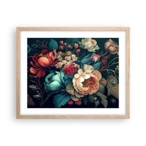 Plakat w ramie jasny dąb - XIX-wieczny czar - 50x40 cm