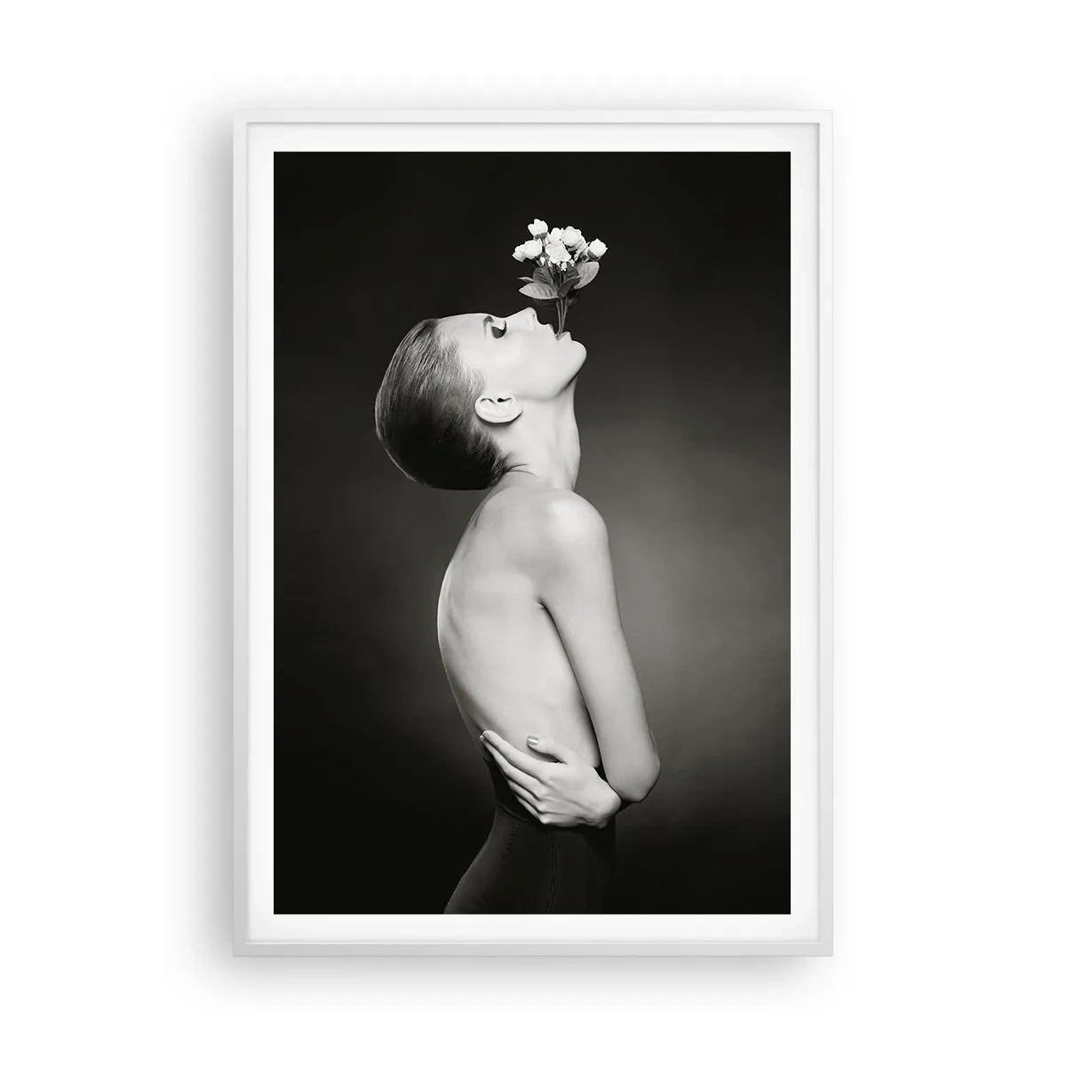 Plakat w białej ramie - Ekscentryczna elegancja - 70x100 cm