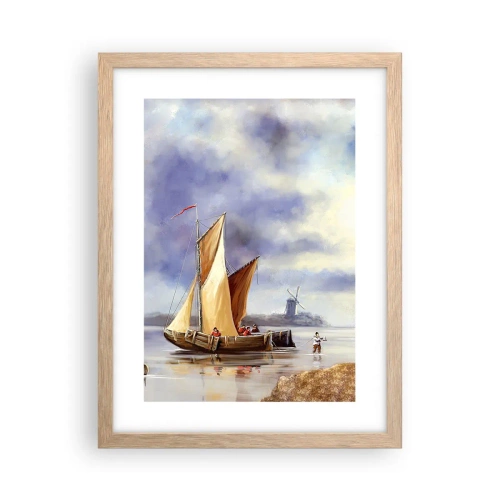 Plakat w ramie jasny dąb - Powrót żeglarzy - 30x40 cm