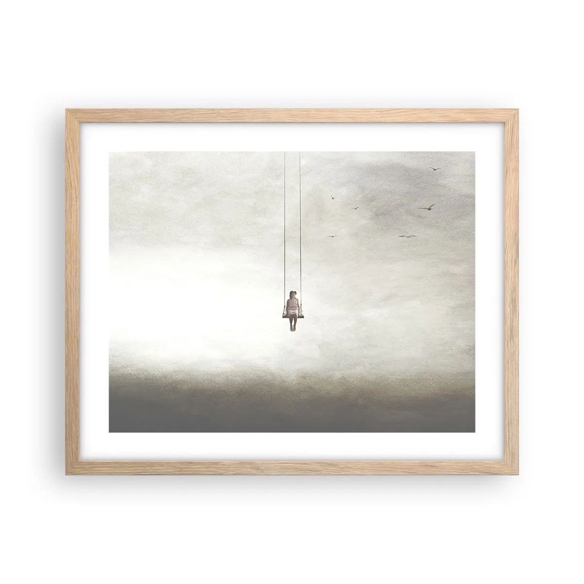 Plakat w ramie jasny dąb - Dziecko w nas - 50x40 cm