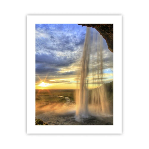 Plakat - Świat za zasłoną kropel - 40x50 cm