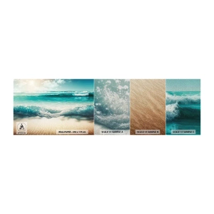 Fototapeta Próbka Premium Sand - Spokój oceanu - Plaża, Morze, Brzeg - 100x30 cm