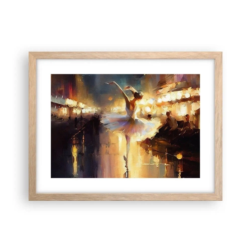 Plakat w ramie jasny dąb - Cud na ulicy - 40x30 cm