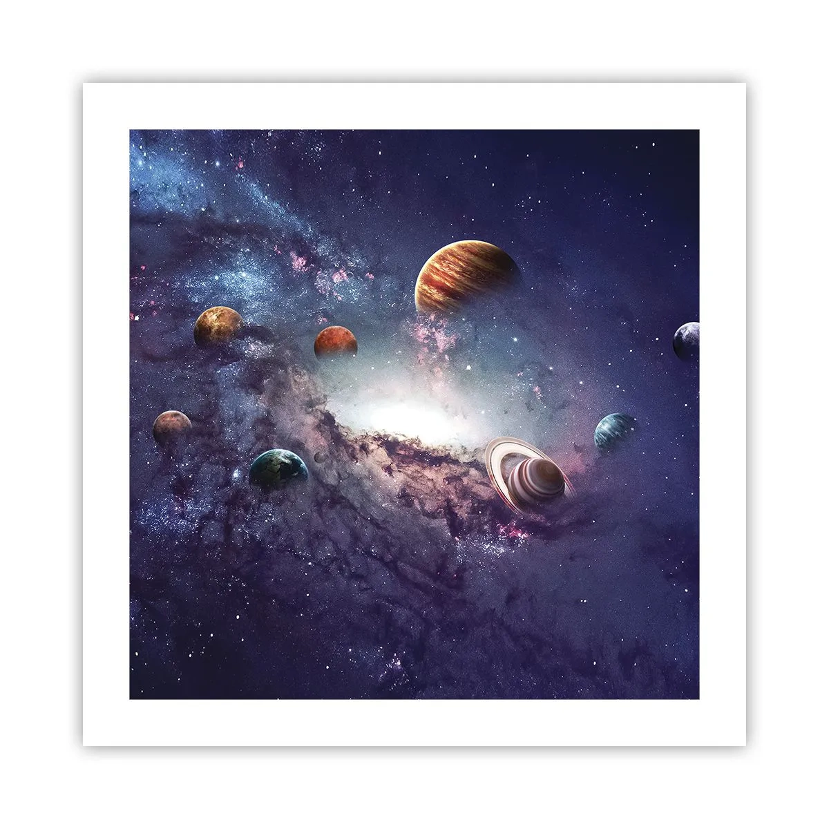 Plakat - Układ słoneczno-taneczny - 50x50 cm