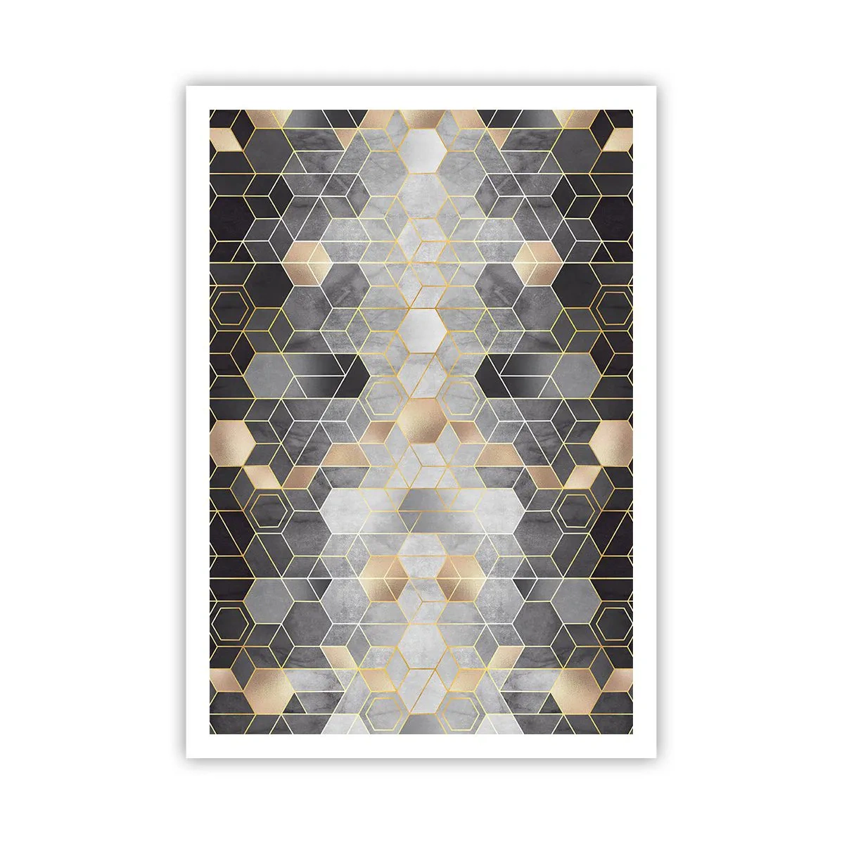 Plakat - Diamentowa kompozycja - 70x100 cm